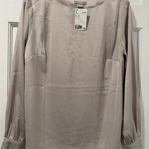 H&M Taupe Long Sleeve Top